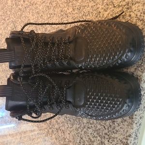 Nike Air Force 1 Lunar Duckboots black sz 11.5